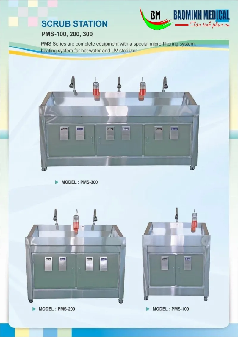 Bồn rửa tay tiệt trùng trong nhà máy