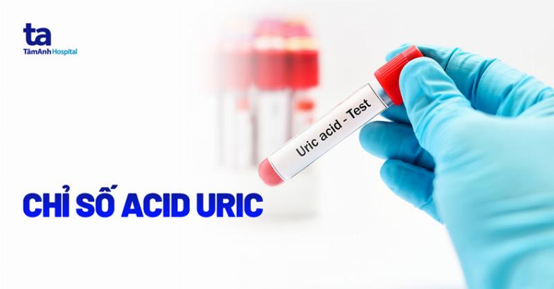 Biểu đồ chỉ số axit uric máu bình thường và cao ở nam và nữ theo mg/dL và micromol/L