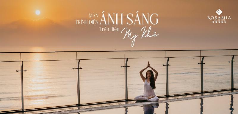 Hình ảnh bình minh sáng sớm trên biển, mặt trời mọc tạo ra năng lượng tươi mới cho sức khỏe