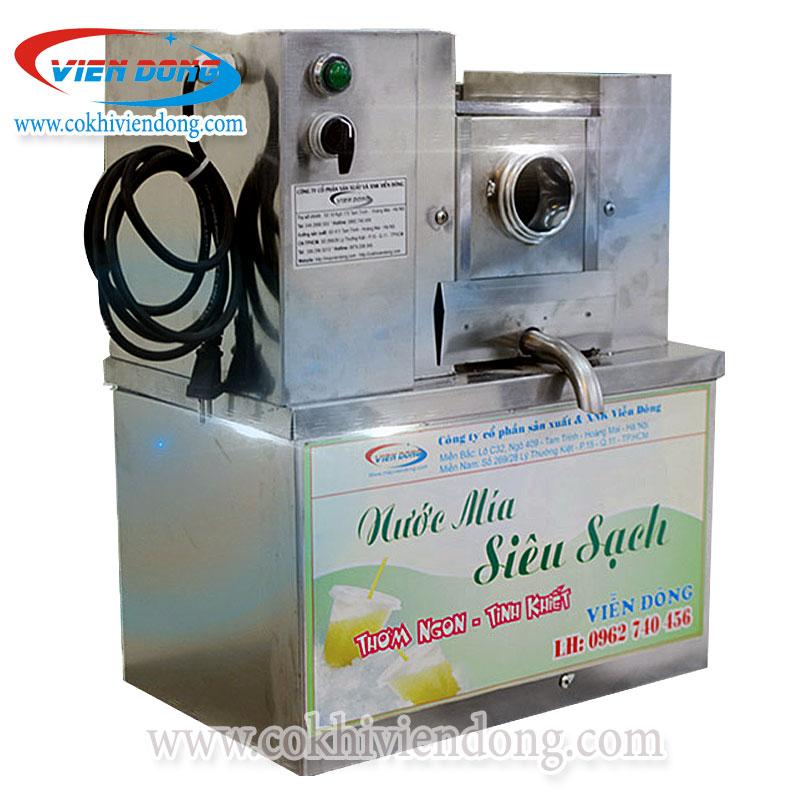 Quy trình làm sạch mía trước khi ép trên xe nước mía siêu sạch, đảm bảo nguồn nước mía tinh khiết