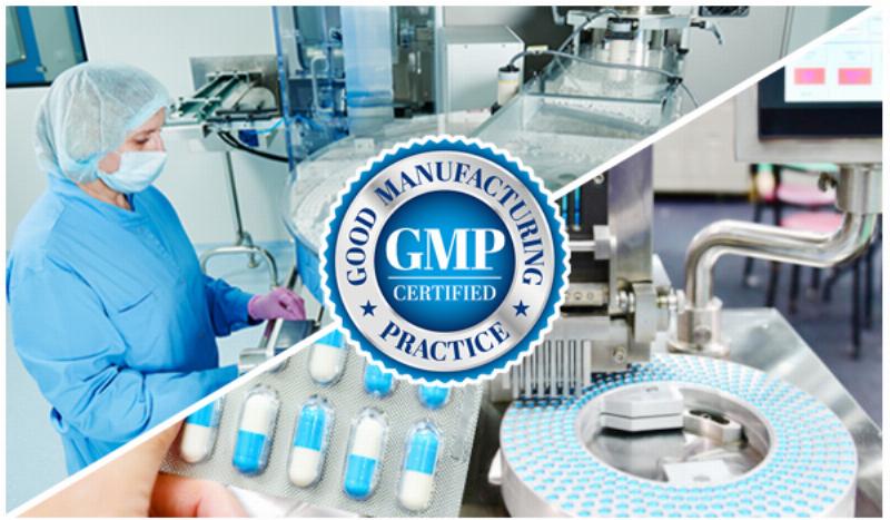 Quy trình sản xuất và gia công thực phẩm chức năng tại nhà máy hiện đại, đảm bảo chất lượng.